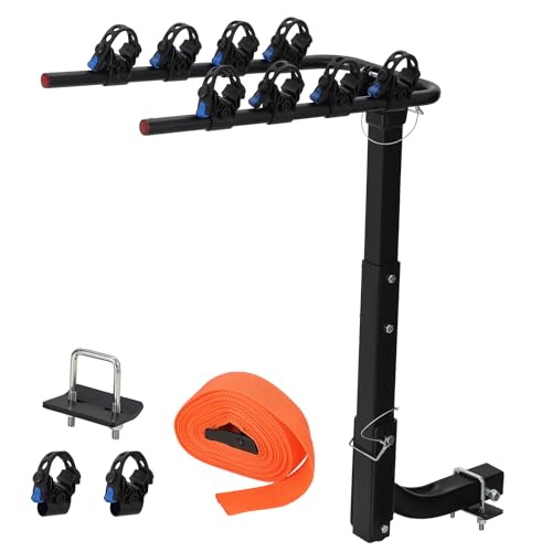 Klappbare Fahrradträge - Auto-Fahrradständer Gepäckträger Hält 4 Fahrräder 65 Kg -...