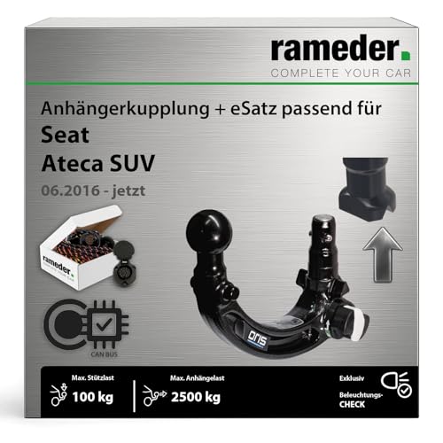 Anhängerkupplung abnehmbar Oris passend für Seat Ateca SUV Typ KH7 / KHP Baujahr: 2016-jetzt inkl. 13...