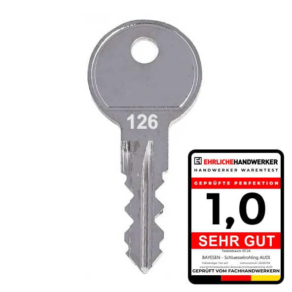 Ersatzschlüssel Kompatibel mit AUDI Code 011 - Hochwertiger Ersatz Schlüssel für Dachboxe, Skiboxen...