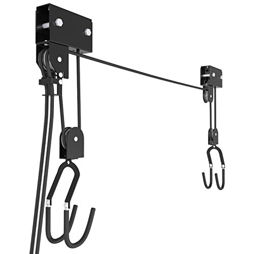 RAWBOND Fahrradlift mit Flaschenzug - Universal Seilzugaufhänger Fahrrad bis 57 kg - Praktische E-Bike...