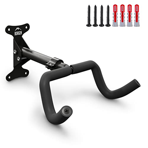 Borgen Fahrrad Wandhalterung I Fahrradhalter - Winkel und Wandabstand einstellbar bis 20 kg, klappbar,...