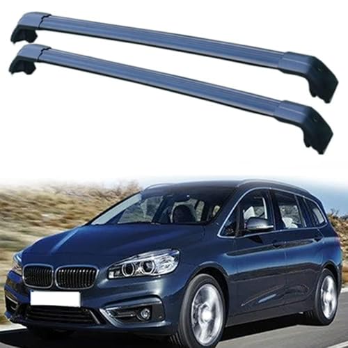 Auto Dachträger, für BMW 2-Series Gran Tourer 5-dr MPV 2015–2021 Dachreling, Rack Gepäck Querträger...