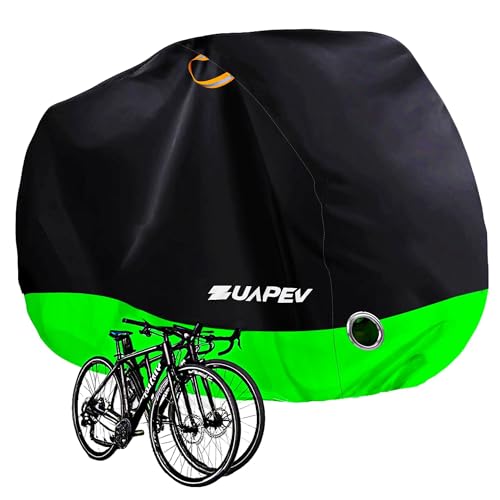 ZUAPEV Fahrradabdeckung für 2-3 Fahrräder Wasserdicht, Fahrradgarage Wetterfest Fahrrad Abdeckplane...