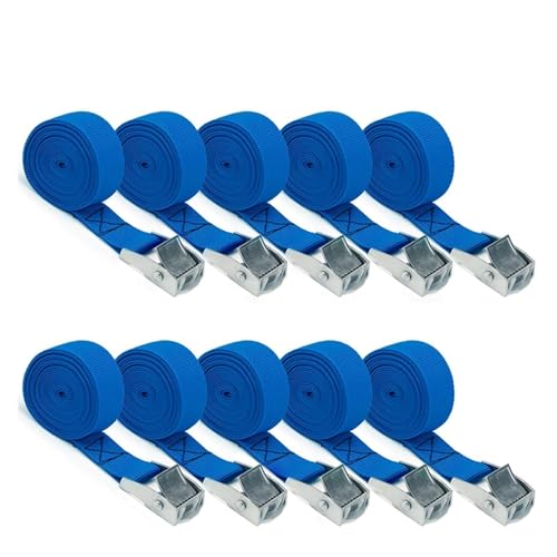 Spanngurt, Zurrgurte 10 STÜCKE 3 Verstellbare, wiederverwendbare Zurrgurte mit rostfreien Schnallen aus...