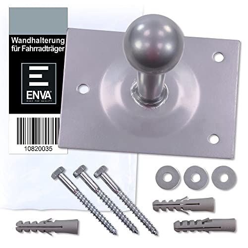 ENVA 1x Robuste Wandhalterung Wandhalter Halterung für Fahrradträger Heckträger Fahrradheckträger