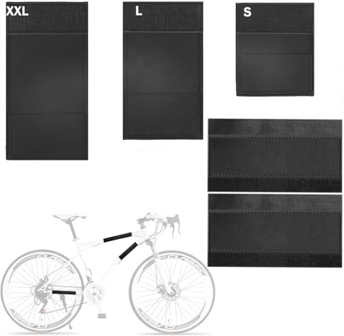 FLEXNOVA 5 Stück Fahrrad Rahmenschutz,Carbon Rahmenschutz Fahrradträger,Fahrrad Rahmenschutz Neopren...