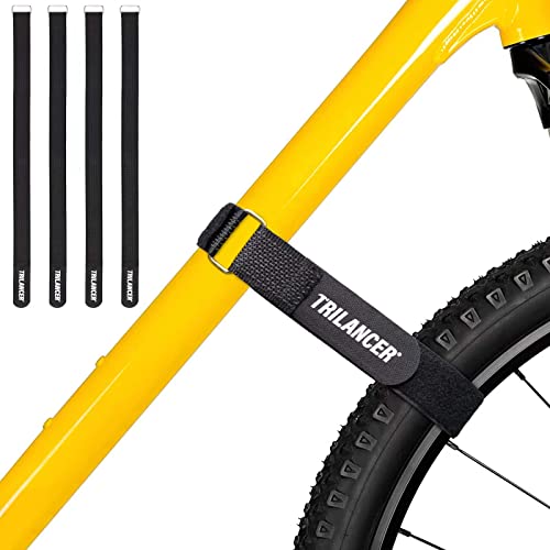 Fahrradträgergurte, 4er-Pack Trilancer Verstellbare Fahrrad-Stabilisator-Gurte, Spanngurte mit Haken und...