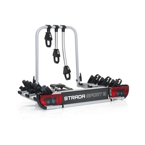 Atera 022695 PKW Fahrradträger Strada Sport 3, Auto-Kupplungsträger mit Leuchten - für 3 Fahrräder -... *