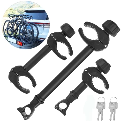 Warmfay Schwarz Rahmenhalter 3 Stück Lang 25CM + 32CM + 45CM, Abschließbar Ahrradrahmenhalter, für...