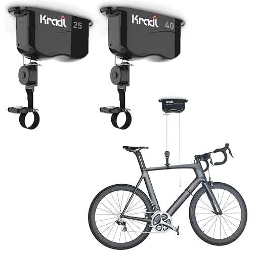 Kradl 2er-Pack (11.3 kg / 18.1 kg) Deckenhalterung Fahrradheber und Gepäckträger Fahrradaufbewahrung...