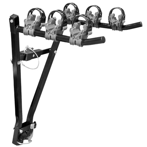 VDP Fahrradträger für Anhängerkupplung - Träger für 3 Fahrräder - Fahrradträger Auto kompakt...