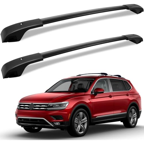 ERBRA 2 Stück Diebstahlsichere Dachträger für VW Tiguan 2018-2023, Aluminium Querträger, Robuste...