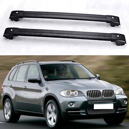 YRCTHEK 2 Stück Aluminium Dachträger Relingträger,Dachgepäckträger Alu Relingträger Kompatibel mit...