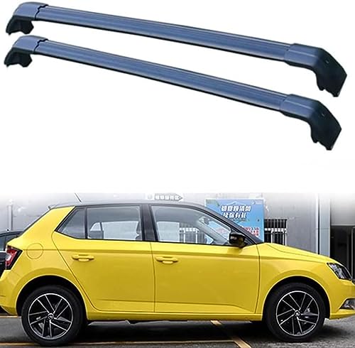 LiLiQi Auto Dachträger Stangen für Skoda Fabia 2015,Auto-Dachträger Dachbox und Fahrradträger