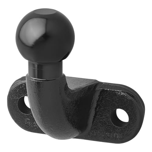 ProPlus Anhängerkupplungskugel Kugelkopf rechtwinklig schwarz 50 mm 2-Loch Universal