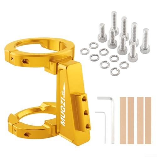 Klappbarer Fahrradträger für Brompton, komplett mit 8 Schrauben und Unterlegscheiben (Gold)
