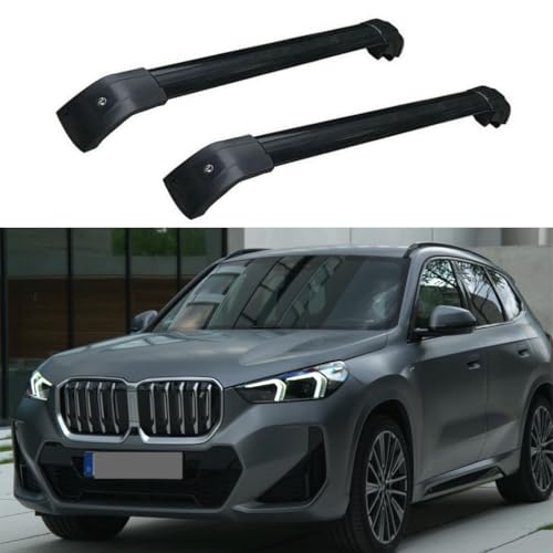 JUNYEW Dachgepäckträger Dachträger für BMW X1 U11 2022 2023 2024 -Aluminium (2 Stücke) Integrierte...