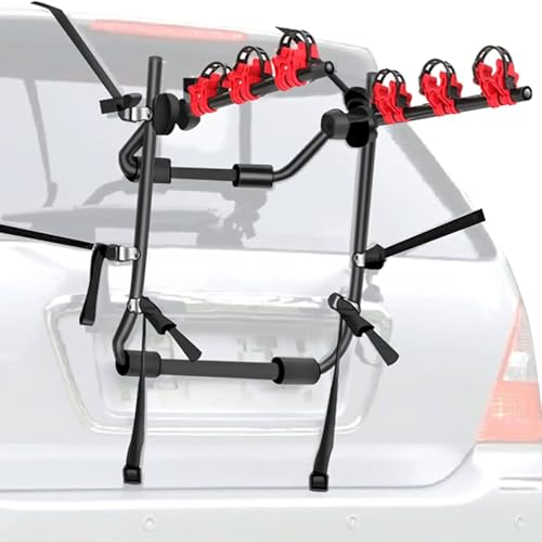 Faltbarer Auto-Fahrradträger mit Silikon-Kordelzug, hält 3 Fahrräder, 45 kg Kapazität, für SUV, Van,...