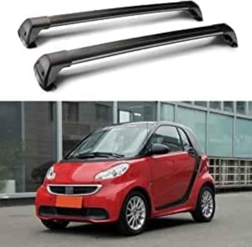 HNHPY 2 Stück Aluminium Relingträger Dachträger für Mercedes Benz Smart Fortwo 451 2 Door 2009-2019,...