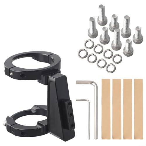 Effizient gestalteter Vorderradträger aus Aluminiumlegierung für Bromton-Fahrräder (schwarz)