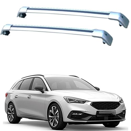YIANKWY 2 Stücke Dachträger-Querstangen Dachträger Dachgepäckträger für Seat Leon ST, 5dr Estate...