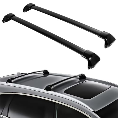 Dachträger für Honda CRV 2012-2016, Dachgepäckträger Auto Geschlossene Reling aus Alu bündige...