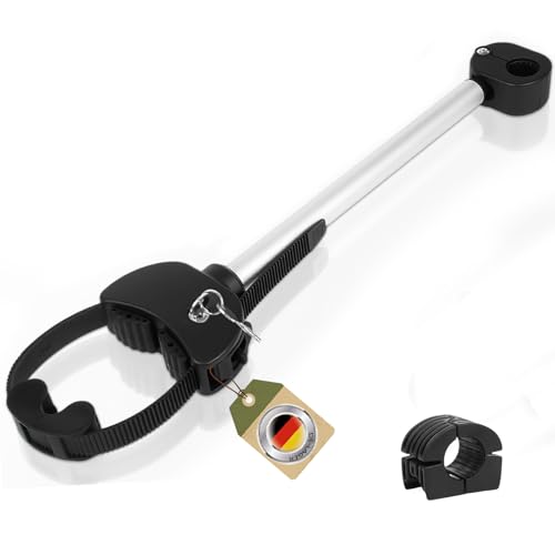 Sorlpv Verstellbar Strap Rahmenhalter 42CM Lang, Alu Rahmenhalter Fahrradträger für E-Bike/Fahrrad,...