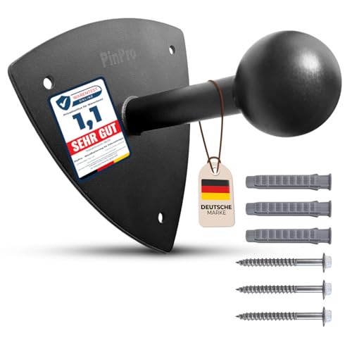 PinPro Wandhalterung für Fahrradträger – 3 mm Stahl, 50 kg Traglast, nur 346 g, Schwarze...