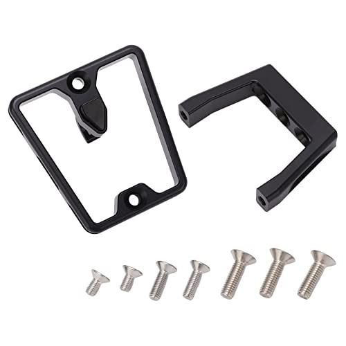 Fahrrad vordere Trägerblock Black Aluminiumlegierung 3 Löcher Vorderträgerschale für Brompton Dahon...