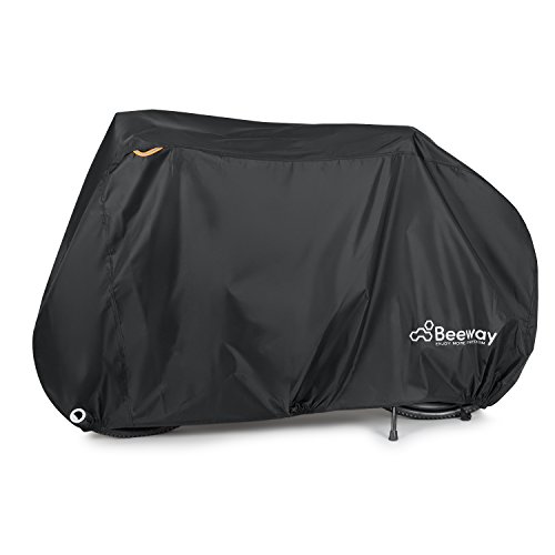 BEEWAY Fahrradabdeckung 200 x 110 x 70 cm – Wasserdichte & Winddichte Fahrradgarage aus 210T Polyester...