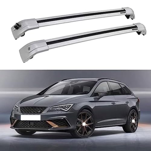JUNYEW Dachgepäckträger Dachträger für Se-at Leon ST 5 Door Estate 2017-2021 Aluminium Dachträger...