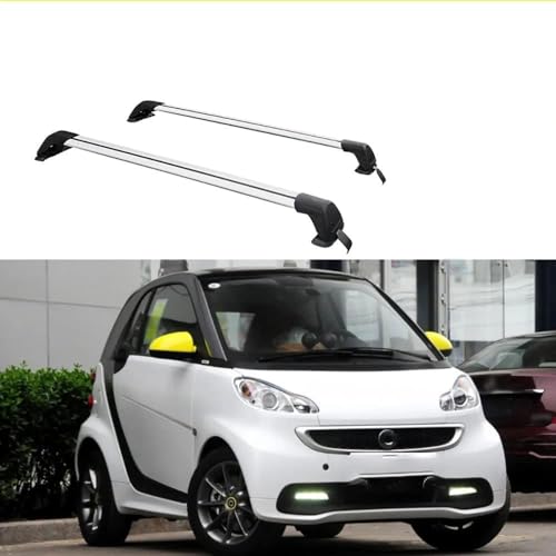 LAFENI Dachgepäckträger Dachträger für Smart 451 453 Fortwo 2007-2014, 2 Stück Aluminium Dachträger...