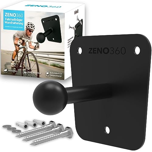 Zeno360 Fahrradträger Wandhalterung | Inkl. Schrauben und Dübel | Universelle Einstellung |...