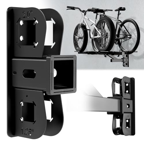 YUEYIN Hitch Wandhalterung Empfänger, Fahrradträger Organizer, maximale Belastung 136 kg, Garage...