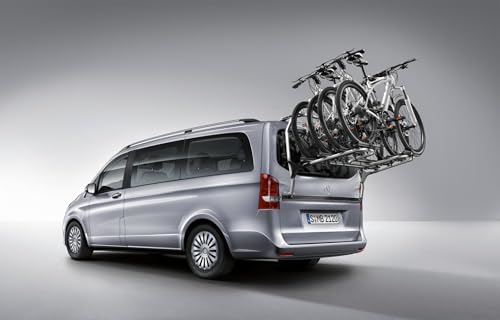Mercedes- Benz Heckfahrradträger auf Heckklappe Aluminium/Stahl/Kunststoff, silberfarben/schwarz für...