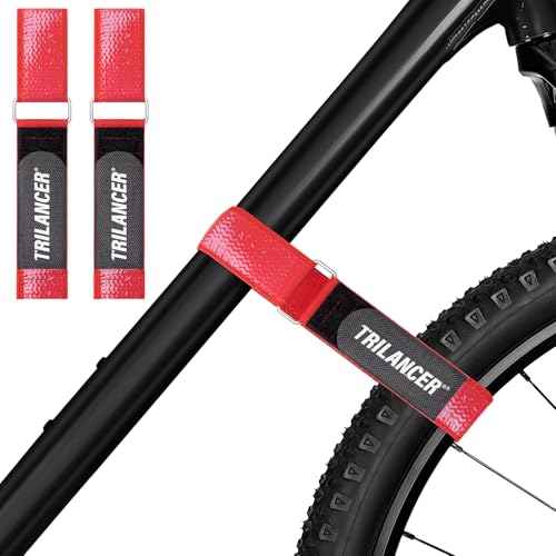 Fahrradträgergurte,2er-Pack Trilancer Verstellbare Fahrrad-Stabilisator-Gurte, Spanngurte mit Haken,...