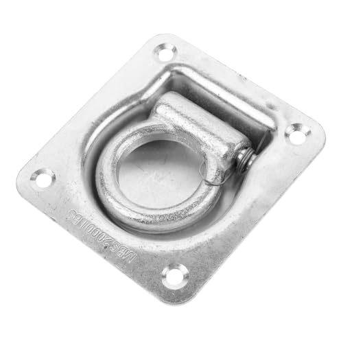 Ciieeo Bündiger Zurranker für Anhänger Automatische Rückstellung Robuster Ring zur Befestigung für...