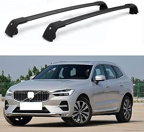 DRYFAL DachträGer RelingträGer für Volvo XC60 2015-2022 Dachgepäckträger Aluminium mit Dachreling...