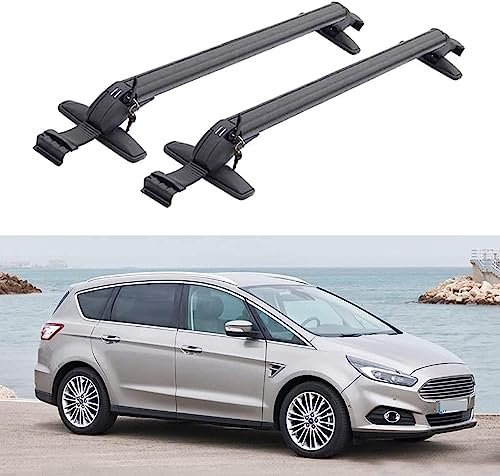2 Stück Auto Dachträger für Fo-rd S-MAX 2006-2014,Dach Gepäckträger aus Aluminium,Verschleißfeste...