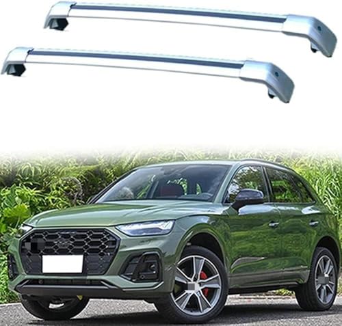ZXFENG Auto Dachträger für Audi Q5 SQ5 8R SUV 2008-2023, Gepäckablage Querstange für Fahrradträger...