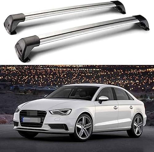 LYUFD 2 Stück Aluminium Relingträger Dachgepäckträger für Audi A3 Sedan 2013-2021 2022 2023 2024,...