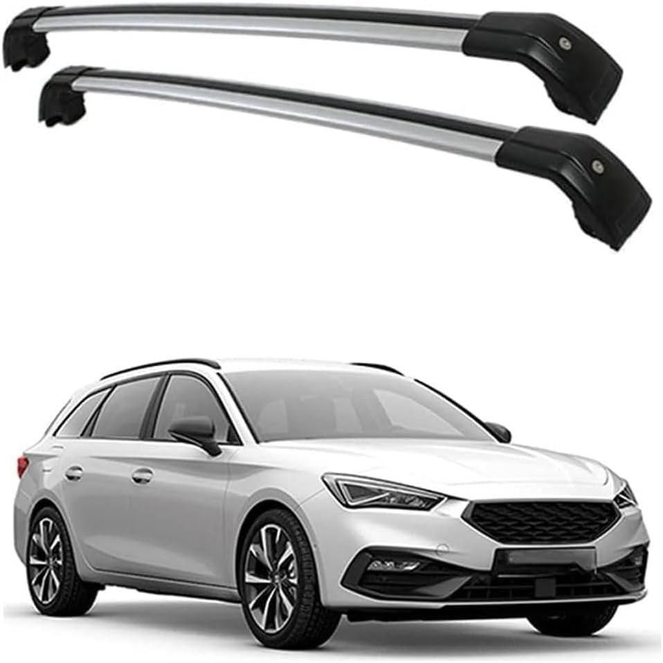 Auto Dachträger Stangen für Seat Leon ST 5dr Estate 2017-2021,Auto-Dachträger Dachbox und...