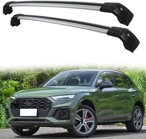 ZXFENG Auto Dachträger für Audi Q5 SQ5 8R SUV 2008-2023, Gepäckablage Querstange für Fahrradträger...