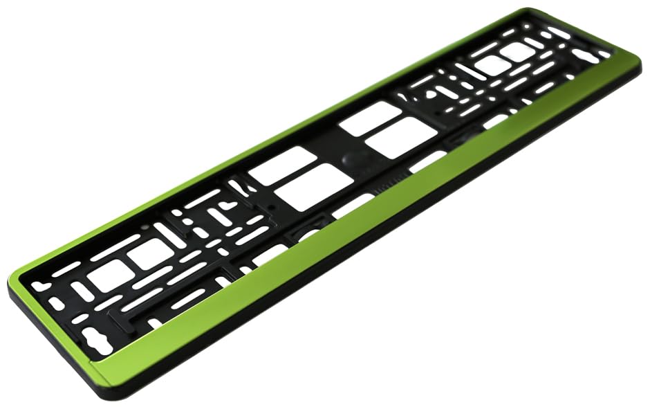 Kennzeichenhalter Auto PKW Kfz Nummernschildhalter Kennzeichenverstärker HP Neu (grün)