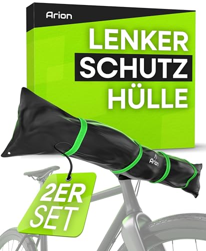 ARION Lenkerschutzhülle E-Bike 2er Set I Heckträger Transportschutz I Fahrrad Abdeckung I Regenschutz...