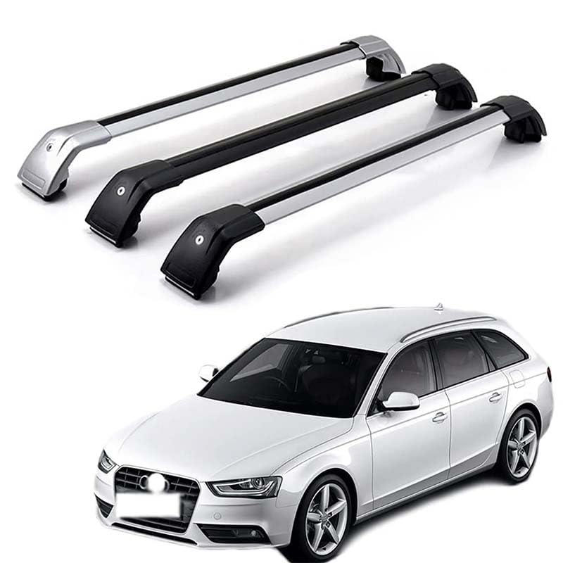 EVIMO 2 Stück Auto Dachträger, für Audi A4 Avant 8K5 B8 2009-2013 Dachgepäckträger-Alu Relingträger...