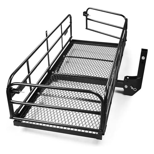 FLNOZAMZ Kupplungs-Lastenträger, robuster Fahrradträger aus Stahl, klappbarer Gepäckkorb mit...