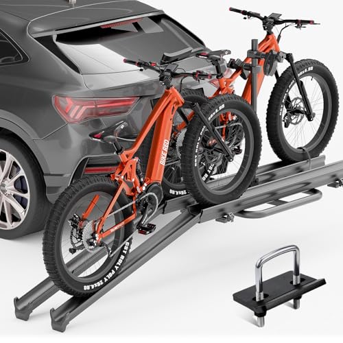 EYOUHZ 2 E-Bike-Gepäckträger mit Rampe, bis zu 12,7 cm dicker Reifenträger, abschließbare und...