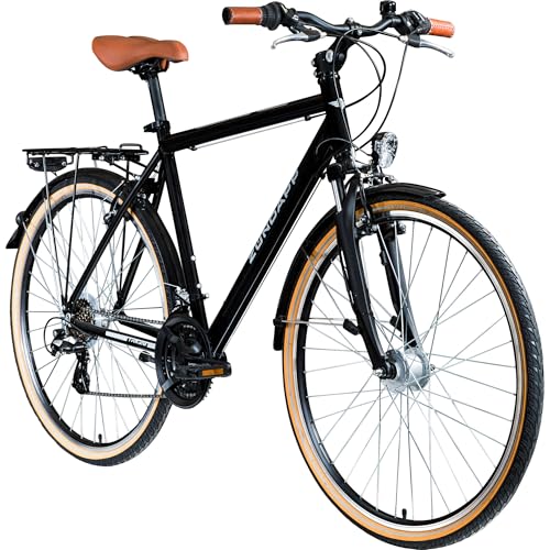 ZÜNDAPP T700 700c Trekkingrad Herren Fahrrad Trekking 28 Zoll Trekkingfahrrad StVZO (schwarz, 55 cm)