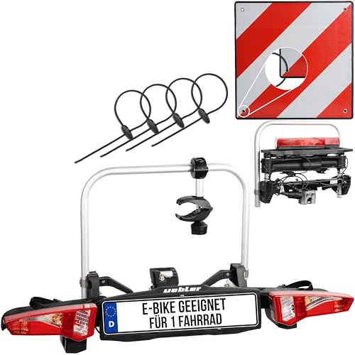 Uebler Fahrradträger F14 für 1 Fahrrad Auto Kupplungsträger faltbar E-Bike MTB inklusive...